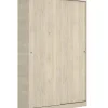 Armoire à portes coulissantes coloris naturel - Longueur 120 x Profondeur 50 x Hauteur 204 cm