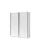 Armoire 2 portes coulissantes - Collection GOZU - Coloris blanc - 150 x 198 x 62 cm