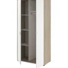 Armoire 2 portes Parisot AALBORG Chêne et Blanc 100 x 50,2 x 204 cm