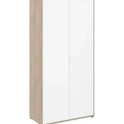 Armoire 2 portes Parisot AALBORG Chêne et Blanc 100 x 50,2 x 204 cm