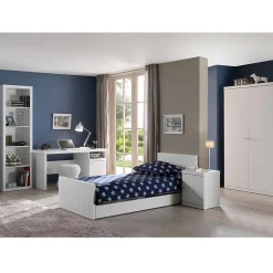 Armoire 2 Portes "Robin" 204cm Blanc