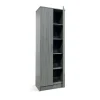 Armoire 2 portes STAN Chene gris H180 cm