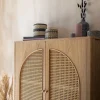 Armoire 2 portes Tiria en placage frêne 92x40cm - Atmosphera