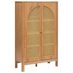 Armoire 2 portes Tiria en placage frêne 92x40cm - Atmosphera