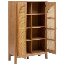 Armoire 2 portes Tiria en placage frêne 92x40cm - Atmosphera