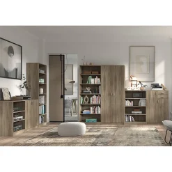 Armoire 2 portes TOLLY Chene sonoma H195 cm