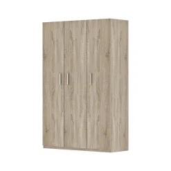 Armoire 3 portes TOM Chene sonoma Grand espace de rangement