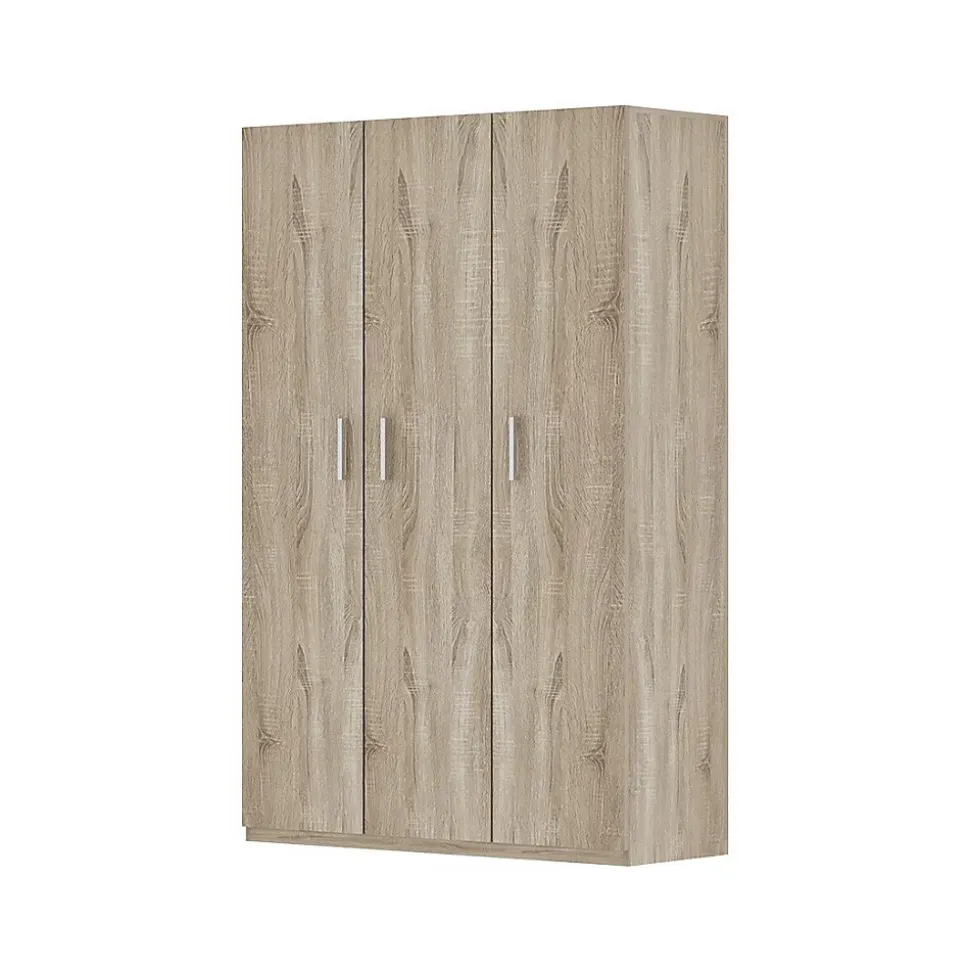 Armoire 3 portes TOM Chene sonoma Grand espace de rangement