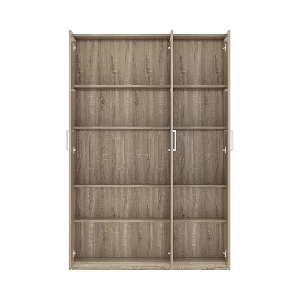 Armoire 3 portes TOM Chene sonoma Grand espace de rangement