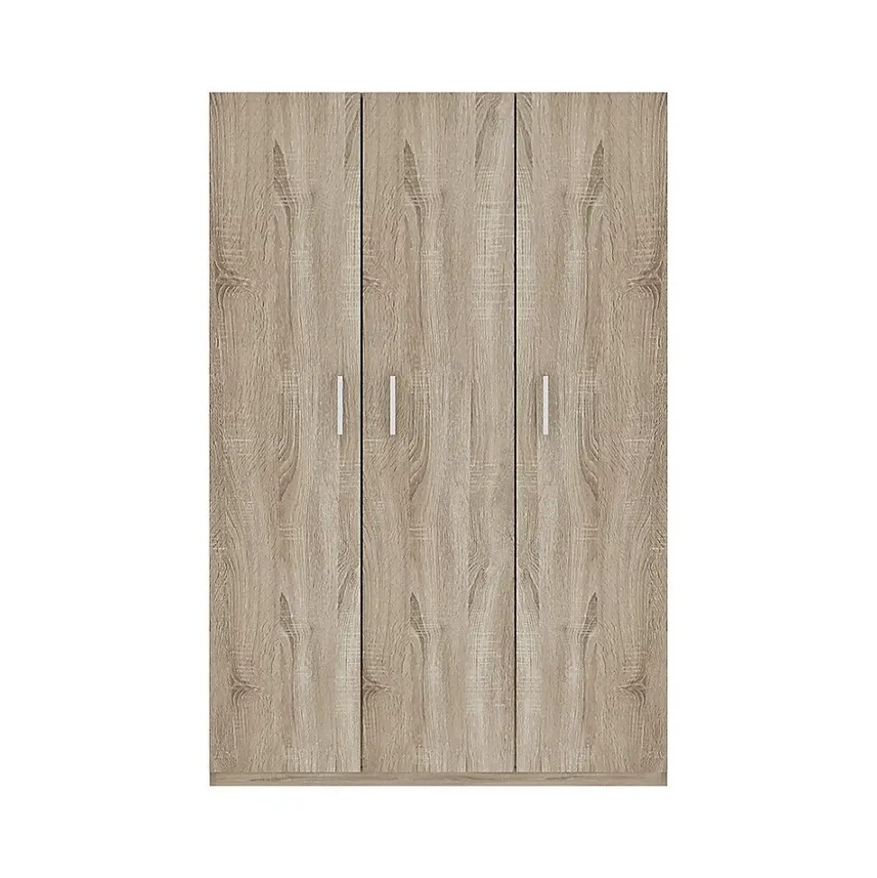 Armoire 3 portes TOM Chene sonoma Grand espace de rangement