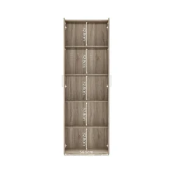 Armoire 2 portes TOM Chene sonoma Compacte et fonctionnelle