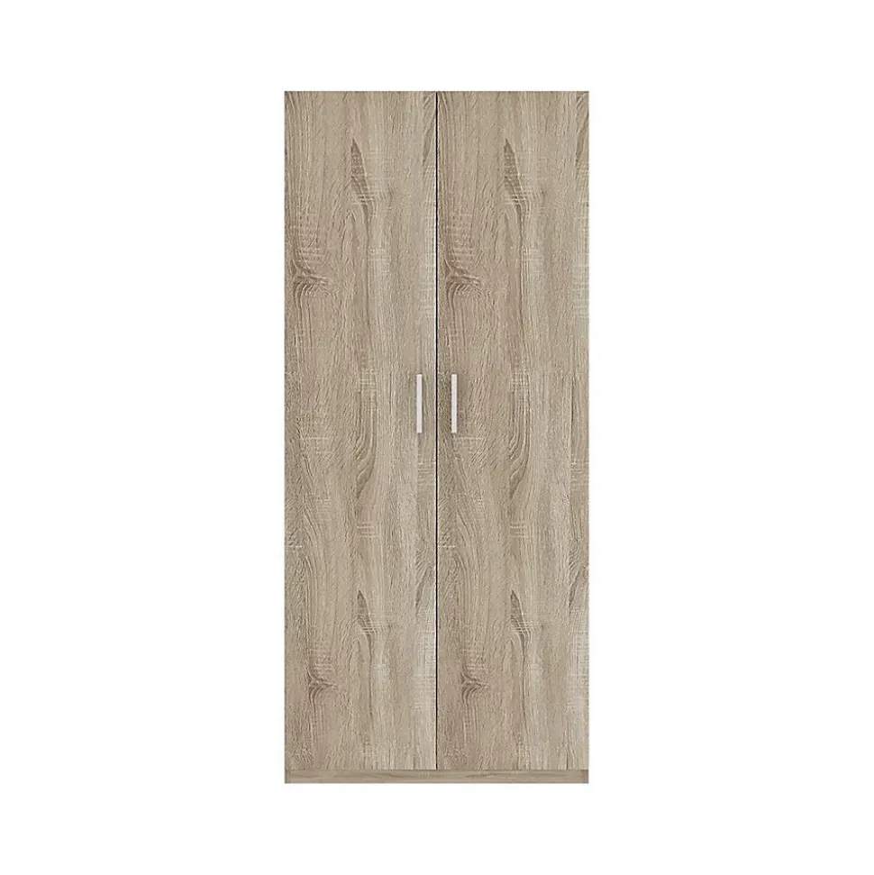 Armoire 2 portes TOM Chene sonoma Largeur 80 cm