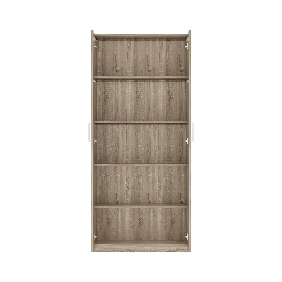 Armoire 2 portes TOM Chene sonoma Largeur 80 cm
