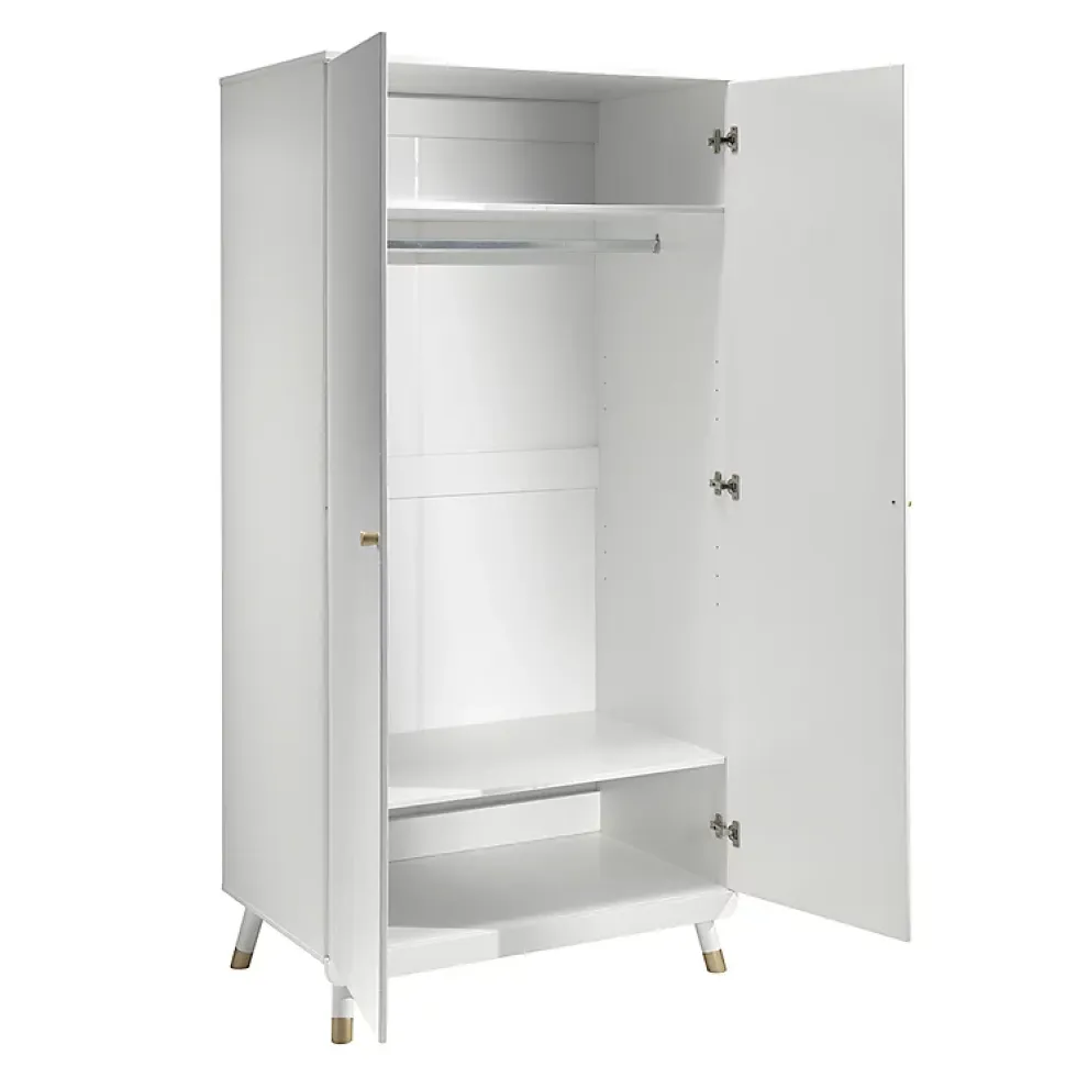 Armoire 2 portes Vipack Billy Blanc