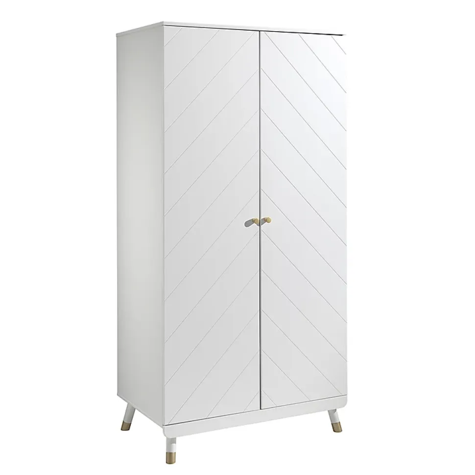 Armoire 2 portes Vipack Billy Blanc