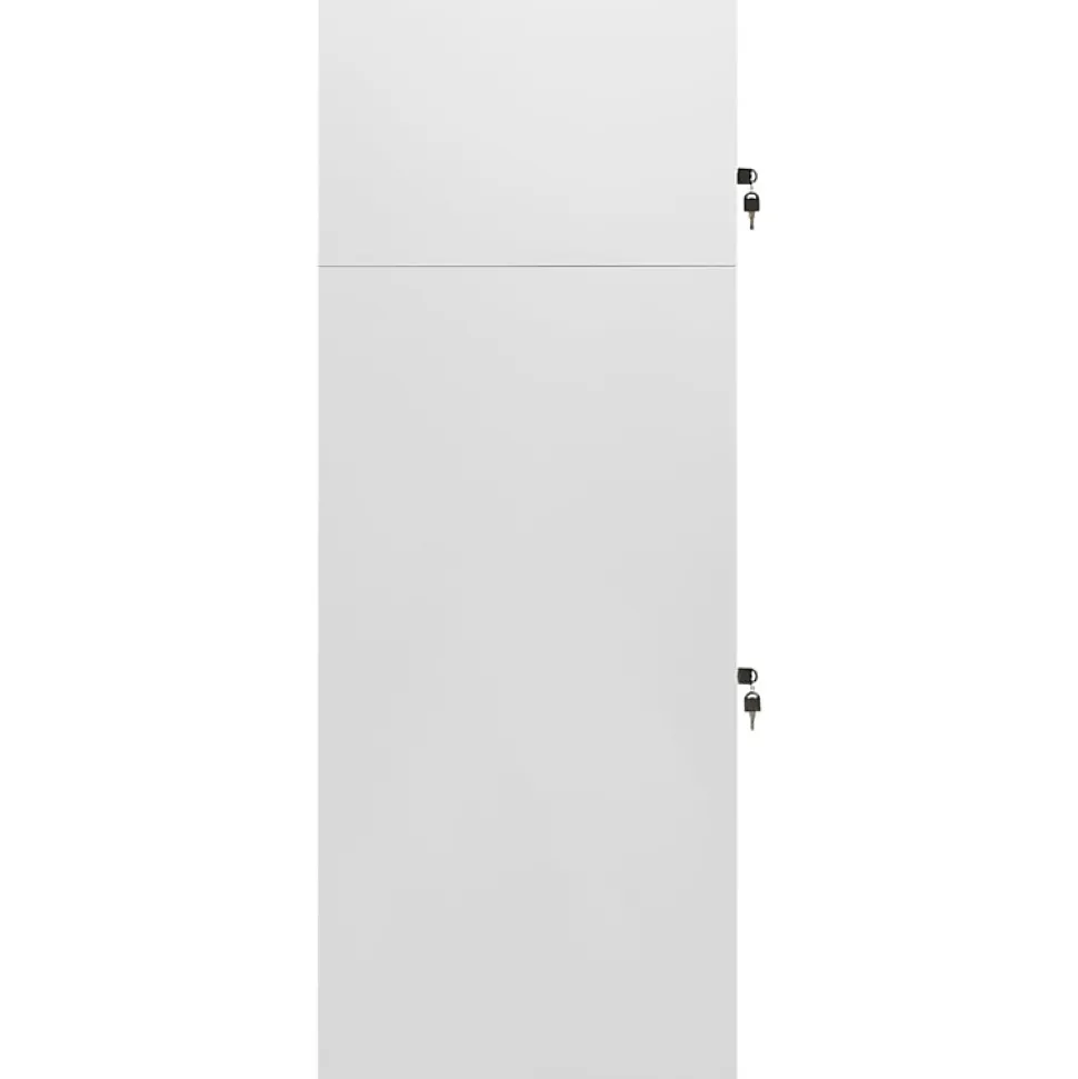 Armoire à selles Gris clair 53x53x140 cm Acier