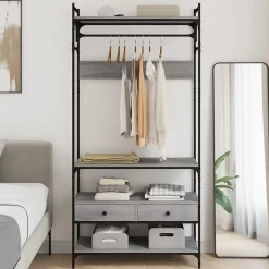 Armoire à tiroirs sonoma gris 89x39x184,5 cm bois d'ingénierie vidaXL