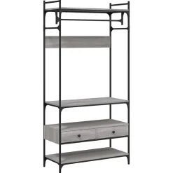 Armoire à tiroirs sonoma gris 89x39x184,5 cm bois d'ingénierie vidaXL