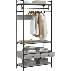 Armoire à tiroirs sonoma gris 89x39x184,5 cm bois d'ingénierie vidaXL