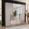 Armoire a portes battantes Andrew 2 200 x H. 202 x P. 52, 4 portes