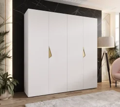 Armoire a portes battantes Sandi 1 200 x H. 202 x P. 52, 4 portes