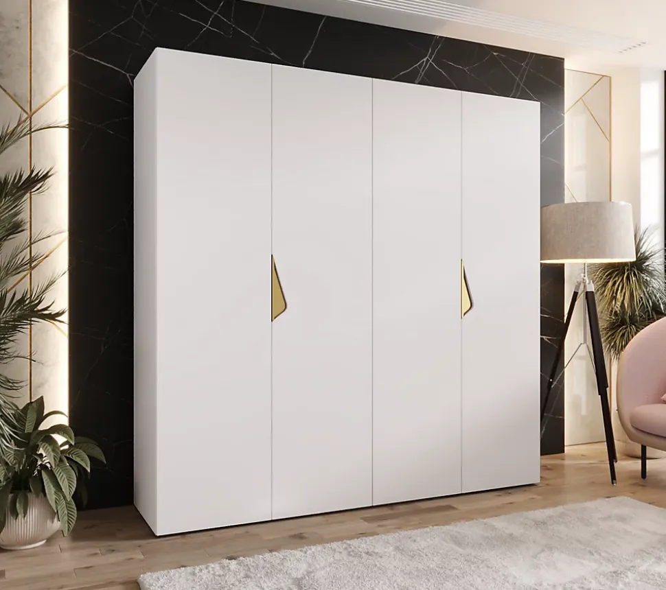 Armoire a portes battantes Sandi 1 200 x H. 202 x P. 52, 4 portes