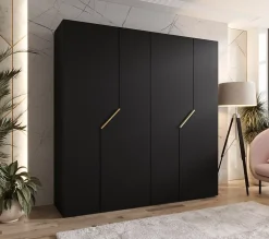 Armoire a portes battantes Andrew 1 200 x H. 202 x P. 52, 4 portes
