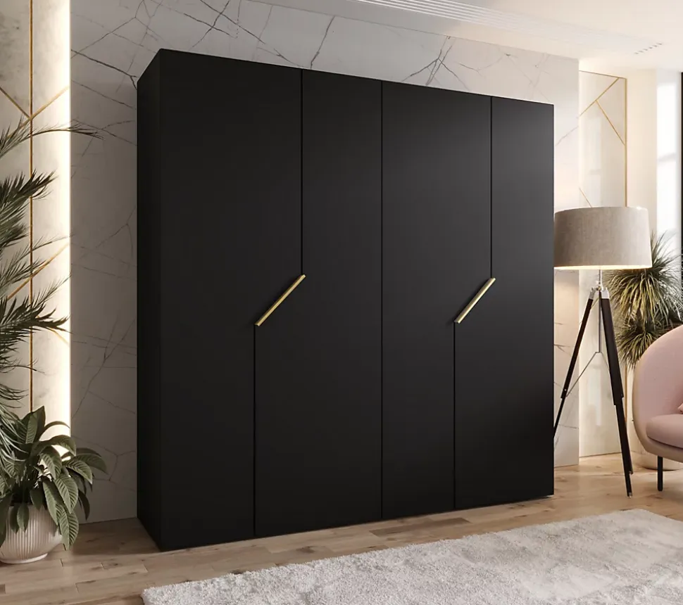 Armoire a portes battantes Andrew 1 200 x H. 202 x P. 52, 4 portes