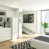 Armoire AKORD S60 Blanche 60 cm 2 portes 2 tiroirs façade Blanche 1 étagère 60x51x180 cm