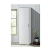 Armoire ALABAMA 1 porte L50 x H184 x P52 cm Blanc brillant Design