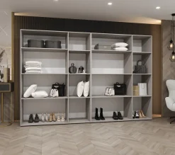 Armoire Alicante 3 a portes battantes H. 202 x L.300 x P. 52, 6 portes