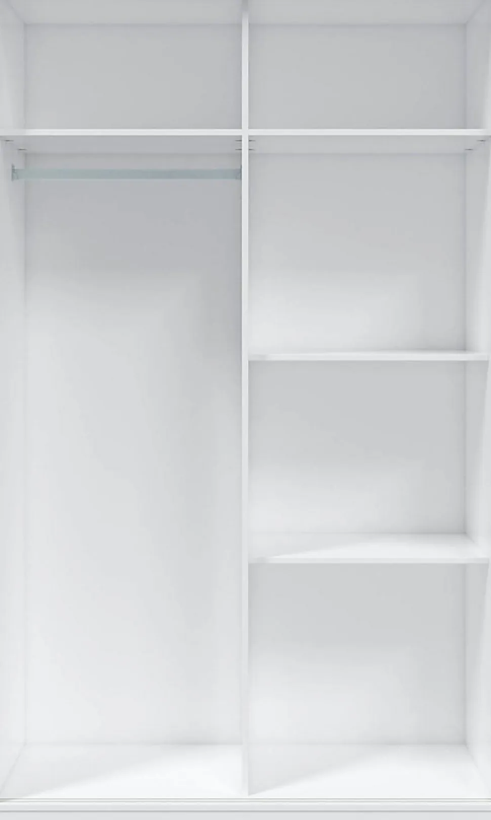 Armoire avec 2 portes coulissantes coloris blanc - Dim : L 120 x H200 x P 50 cm