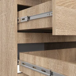 Armoire avec surmeuble AKORD STAR Chêne Sonoma 60 cm 2 portes 2 tiroirs façade Chêne Sonoma 3 étagères 60x51x234 cm