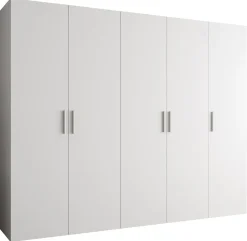 Armoire Bari 1 a portes battantes H. 202 x L.250 x P. 52, 5 portes
