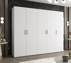 Armoire Bari 1 a portes battantes H. 202 x L.250 x P. 52, 5 portes