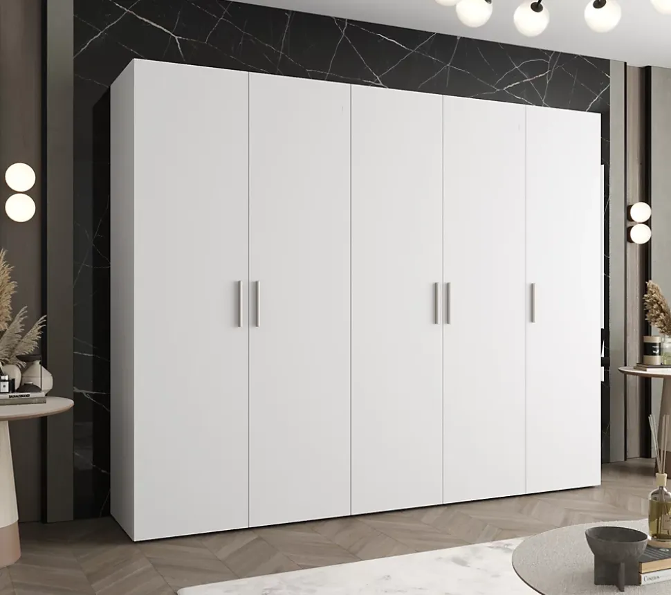 Armoire Bari 1 a portes battantes H. 202 x L.250 x P. 52, 5 portes
