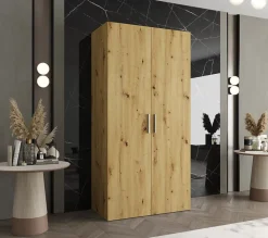Armoire Bari 1 a portes battantes H. 202 x L.100 x P. 52, 2 portes