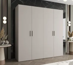 Armoire Bari 1 a portes battantes H. 202 x L.200 x P. 52, 4 portes