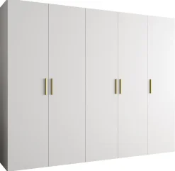 Armoire Bari 1 a portes battantes H. 202 x L.250 x P. 52, 5 portes