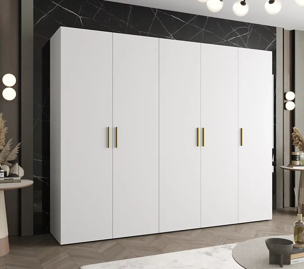 Armoire Bari 1 a portes battantes H. 202 x L.250 x P. 52, 5 portes