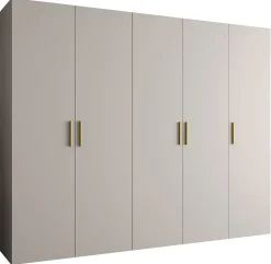 Armoire Bari 1 a portes battantes H. 202 x L.250 x P. 52, 5 portes