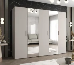 Armoire Bari 2 a portes battantes H. 202 x L.250 x P. 52, 5 portes