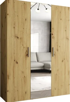 Armoire Bari 2 a portes battantes H. 202 x L.150 x P. 52, 3 portes