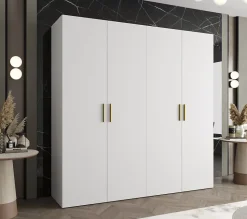 Armoire Bari 1 a portes battantes H. 202 x L.200 x P. 52, 4 portes