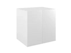 Armoire basse blanche 2 portes GoodHome Atomia H. 75 x L. 75 x P. 58 cm