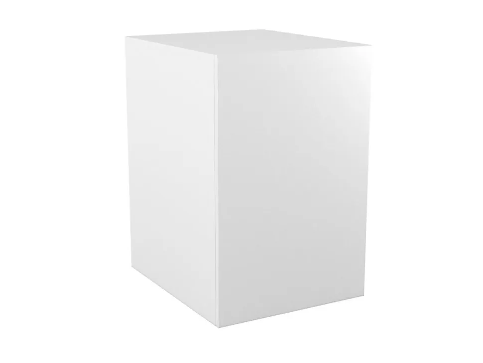 Armoire basse blanche 1 porte GoodHome Atomia H. 75 x L. 50 x P. 58 cm