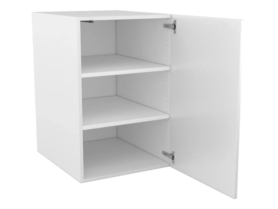 Armoire basse blanche 1 porte GoodHome Atomia H. 75 x L. 50 x P. 58 cm