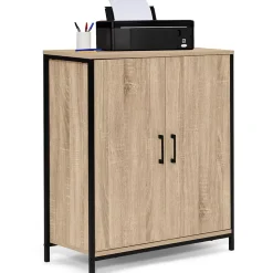 Armoire basse DETROIT 2 portes design industriel