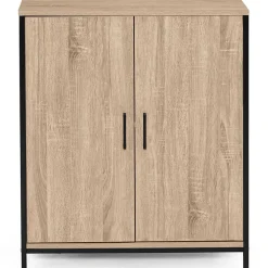 Armoire basse DETROIT 2 portes design industriel