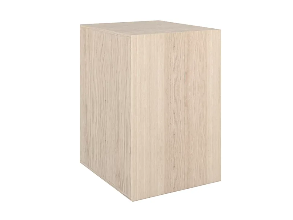 Armoire basse effet chêne 1 porte GoodHome Atomia H. 75 x L. 50 x P. 58 cm